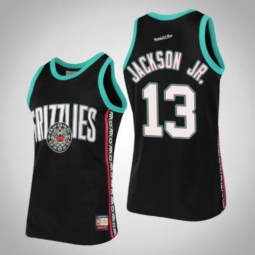 Grizzlies Jaren Jackson Jr. Black Hardwood Classics Team Heritage Jersey