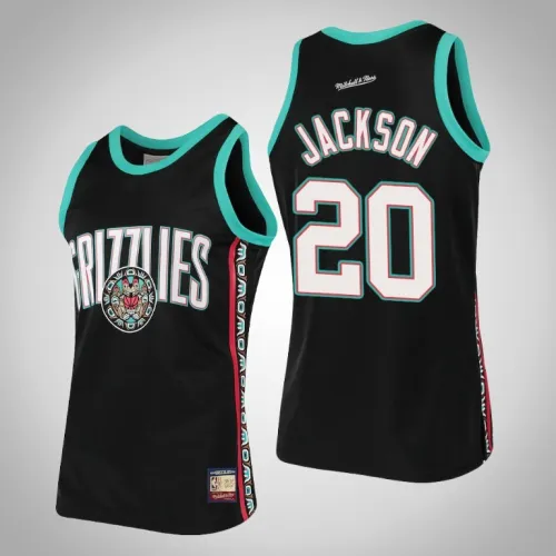 Grizzlies Josh Jackson Black Hardwood Classics Team Heritage Jersey