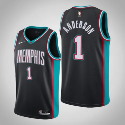 Grizzlies Kyle Anderson Black 2020-21 Swingman Hardwood Classics Jersey