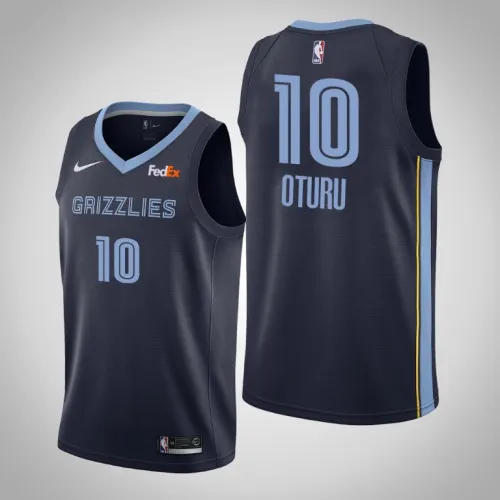 Grizzlies Daniel Oturu Icon Edition Jersey Navy