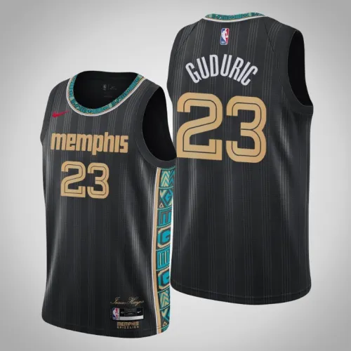 Grizzlies Marko Guduric Black 2020-21 Swingman City Jersey