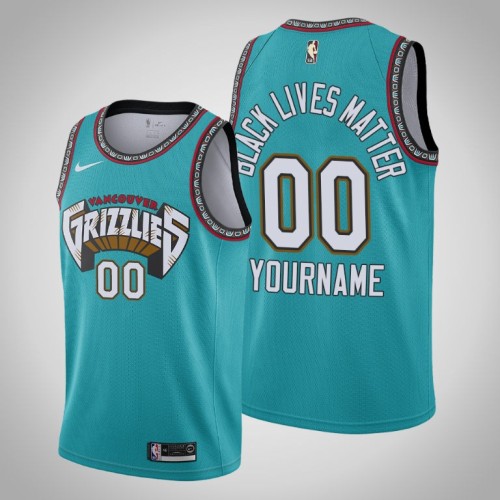 Social Justice Grizzlies Custom Classic Jersey Teal