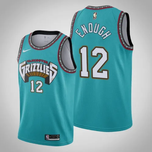 Classic Grizzlies Ja Morant Enough Jersey Cyan