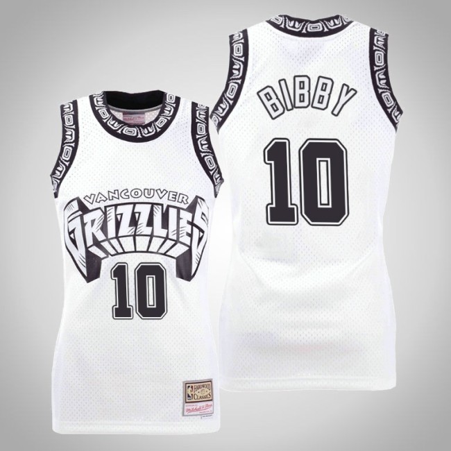 Grizzlies Mike Bibby White Concord Collection Hardwood Classics Jersey