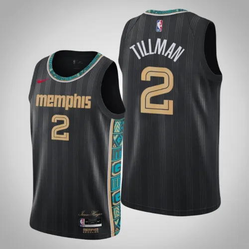 Grizzlies Xavier Tillman Black 2020-21 Swingman City Jersey