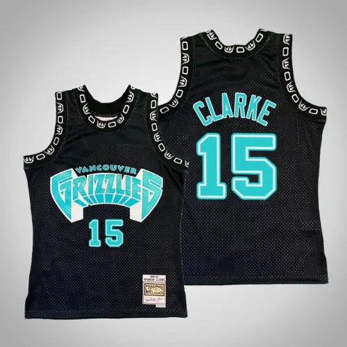 Grizzlies Brandon Clarke Black Hardwood Classics Jersey