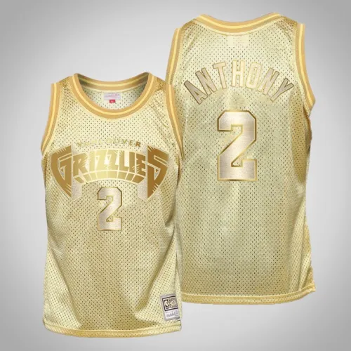 Grizzlies Greg Anthony Gold Midas SM HWC Limited Jersey