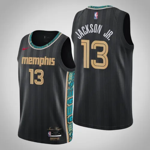 Grizzlies Jaren Jackson Jr. Black 2020-21 Swingman City Jersey