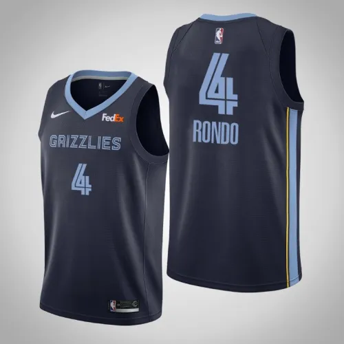 Grizzlies Rajon Rondo Icon Edition Jersey Navy