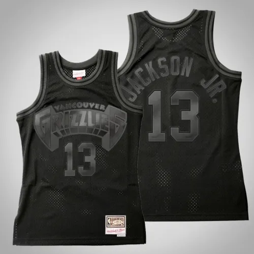 Grizzlies Jaren Jackson Jr. Black Tonal Hardwood Classics Jersey