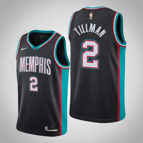 Grizzlies Xavier Tillman Black 2020-21 Swingman Hardwood Classics Jersey
