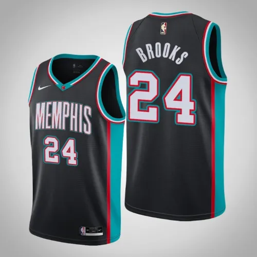 Grizzlies Dillon Brooks Black 2020-21 Swingman Hardwood Classics Jersey