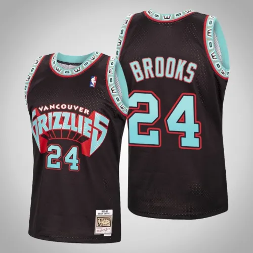 Grizzlies Dillon Brooks Black Reload Hardwood Classics Jersey