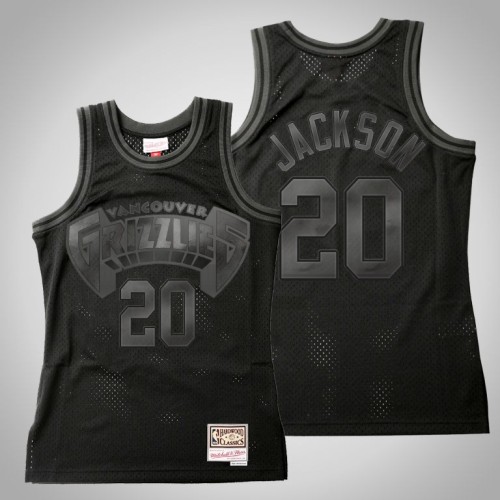 Grizzlies Josh Jackson Black Tonal Hardwood Classics Jersey