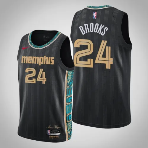 Grizzlies Dillon Brooks Black 2020-21 Swingman City Jersey