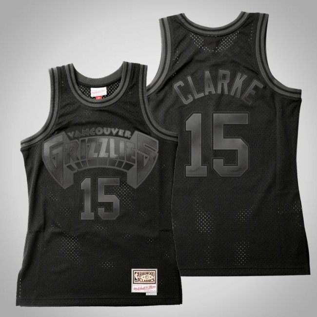Grizzlies Brandon Clarke Black Tonal Hardwood Classics Jersey