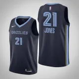 Grizzlies Tyus Jones Navy Swingman Icon Jersey