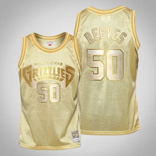 Grizzlies Bryant Reeves Gold Midas SM HWC Limited Jersey