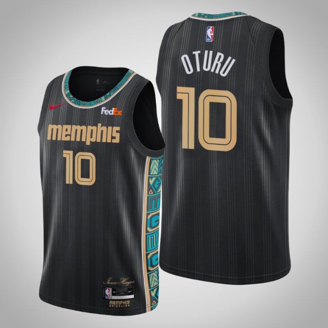Grizzlies Daniel Oturu City Edition Jersey Black