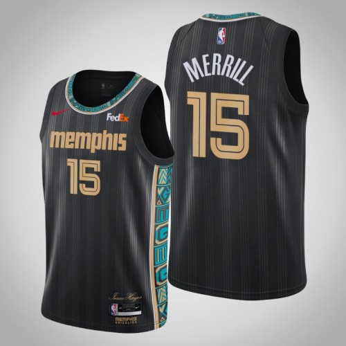 Grizzlies Sam Merrill City Edition Jersey Black