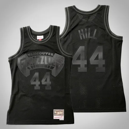 Grizzlies Solomon Hill Black Tonal Hardwood Classics Jersey