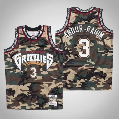 Shareef Abdur-Rahim Grizzlies #3 Woodland Camo Jersey