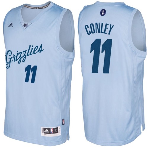 Grizzlies Mike Conley Light Blue 2016-17 Christmas Day Jersey