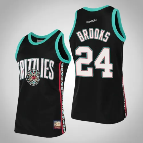 Grizzlies Dillon Brooks Black Hardwood Classics Team Heritage Jersey