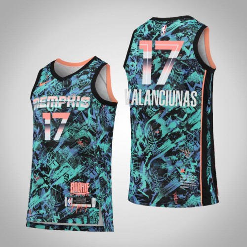Grizzlies Jonas Valanciunas Turquoise Select Series Jersey