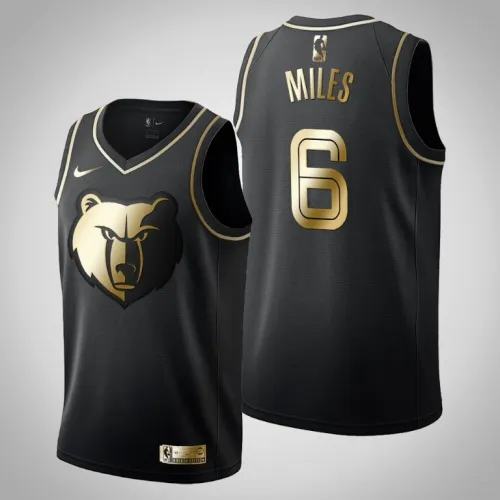 C.J. Miles Black Golden Edition Grizzlies Jersey