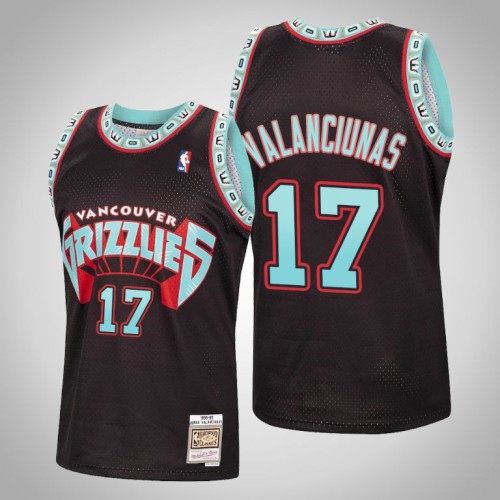 Grizzlies Jonas Valanciunas Black Reload Hardwood Classics Jersey