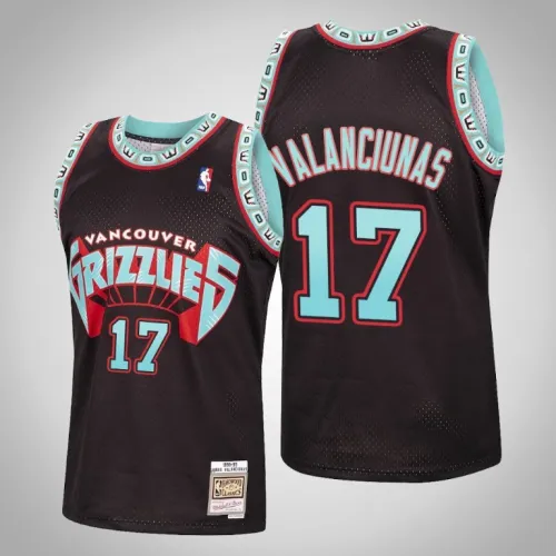 Grizzlies Jonas Valanciunas Black Reload Hardwood Classics Jersey