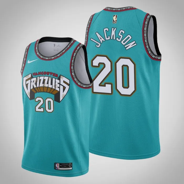 Grizzlies Josh Jackson Teal Retro Jersey 25th Vancouver
