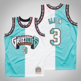 Grizzlies Grayson Allen White Teal Split Hardwood Classics Jersey