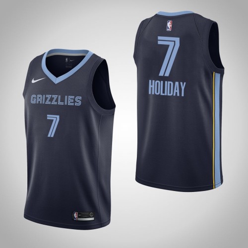 Men Justin Holiday Grizzlies Icon Edition Jersey