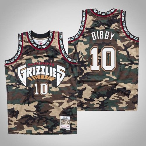 Mike Bibby Grizzlies #10 Woodland Camo Jersey