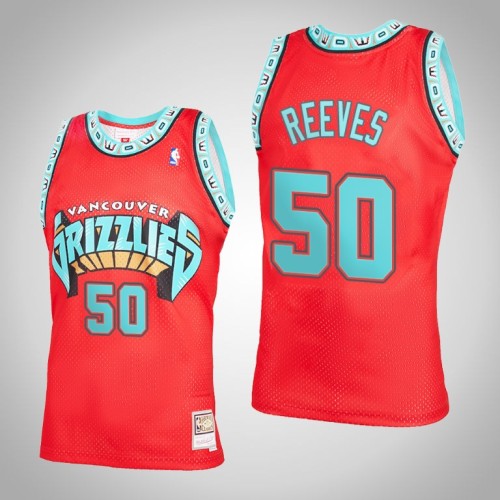 Grizzlies Bryant Reeves Red Reload 2.0 Jersey