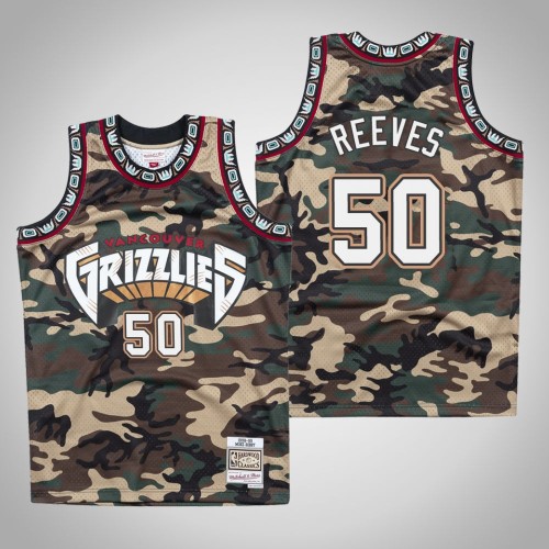 Bryant Reeves Grizzlies #50 Woodland Camo Jersey