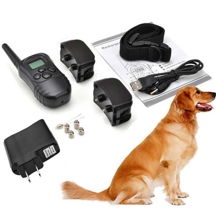 electric dog training collar,dog shock collar with 1000Ft remote,waterproof rechargeable dog collar with vibration
