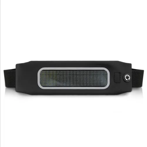 Bluetooth LED sports waist bag advertising small and light fanny pack eye catching running hiking sport bags