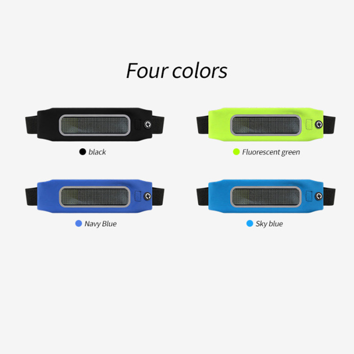 Bluetooth LED sports waist bag advertising small and light fanny pack eye catching running hiking sport bags