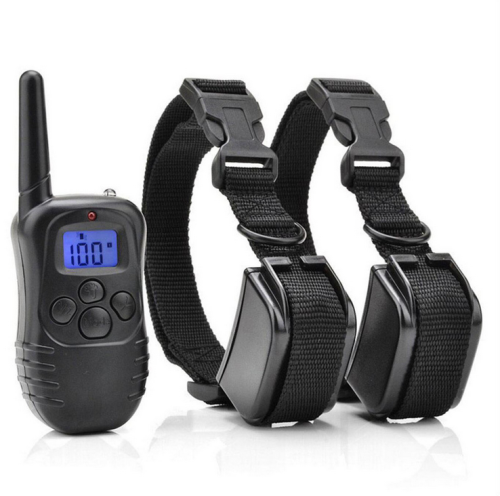 electric dog training collar,dog shock collar with 1000Ft remote,waterproof rechargeable dog collar with vibration