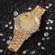 Bling-ed out luxury diamond mens watch iced out quartz movement 42mm