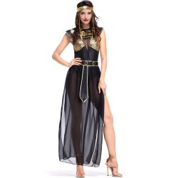 Carnival Party Halloween Egyptian Cleopatra Costume Women Adult Egypt Queen Cosplay Costumes Sexy Golden Fancy Dress
