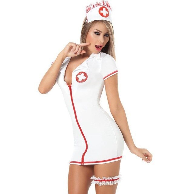 Nurse Cosplay Uniform Costume Women Sexy lingerie Doctor Role Play Outfits