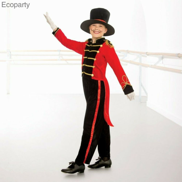 Deluxe Child Ringmaster Costume Magician Circus Boys Kids Lion Tamer Book Week