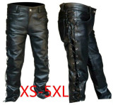 men's leather pants locomotive punk style pants for men Fashion winter mens clothes pantalon homme plus size mens clothing