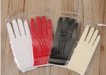 G2020004 short pure color mesh gloves