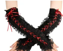 G2020007  black lace gloves