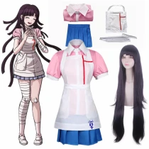 Danganronpa Mikan Tsumiki Anime Uniform Woman Dress Cosplay Costume